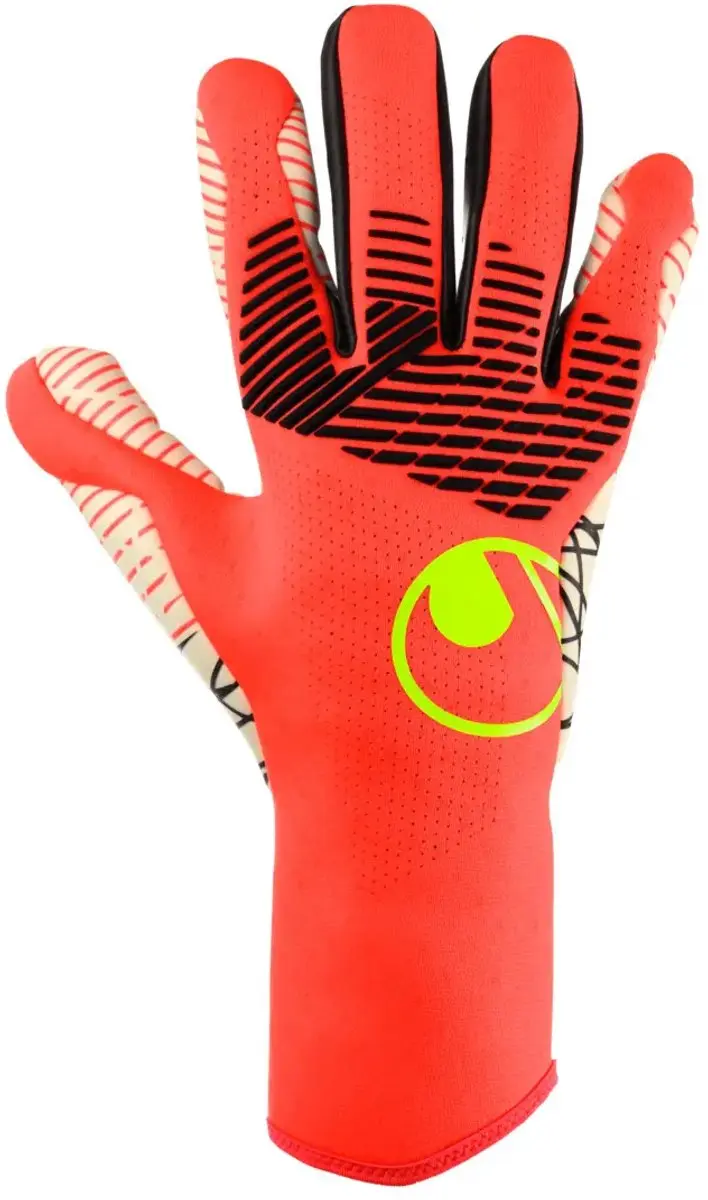 Uhlsport FM ZNE Ultragrip HN Keepershandschoenen - 7 - Fluoro Rood/Wit/Geel