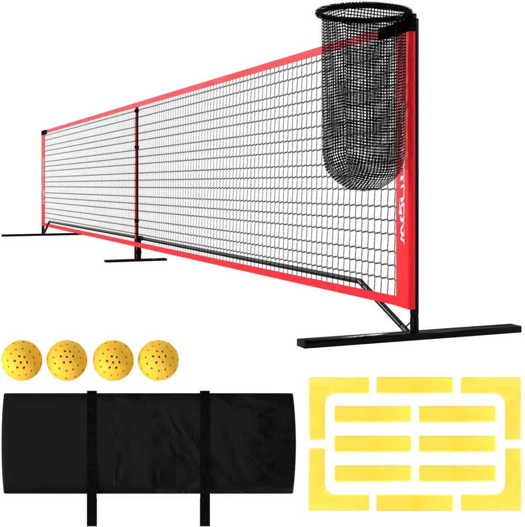 SPORTNOW-Metall, Polyester-Mehrfarbig-674L x 70B x 92H cm-Pickleball-Netz