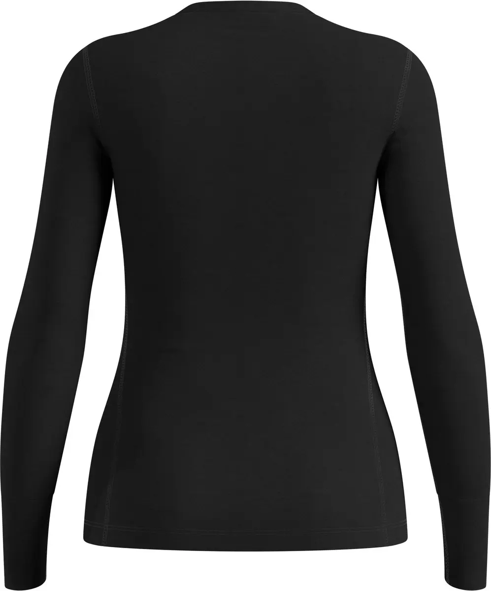 ODLO Natural Merino 200 Thermoshirt Vrouwen - Lange mouwen - Zwart - S