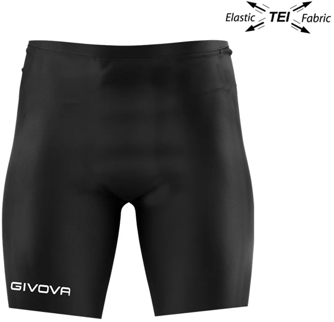 Givova Bermuda Herenshort P004 - XL - Zwart - afbeelding 3 van 4
