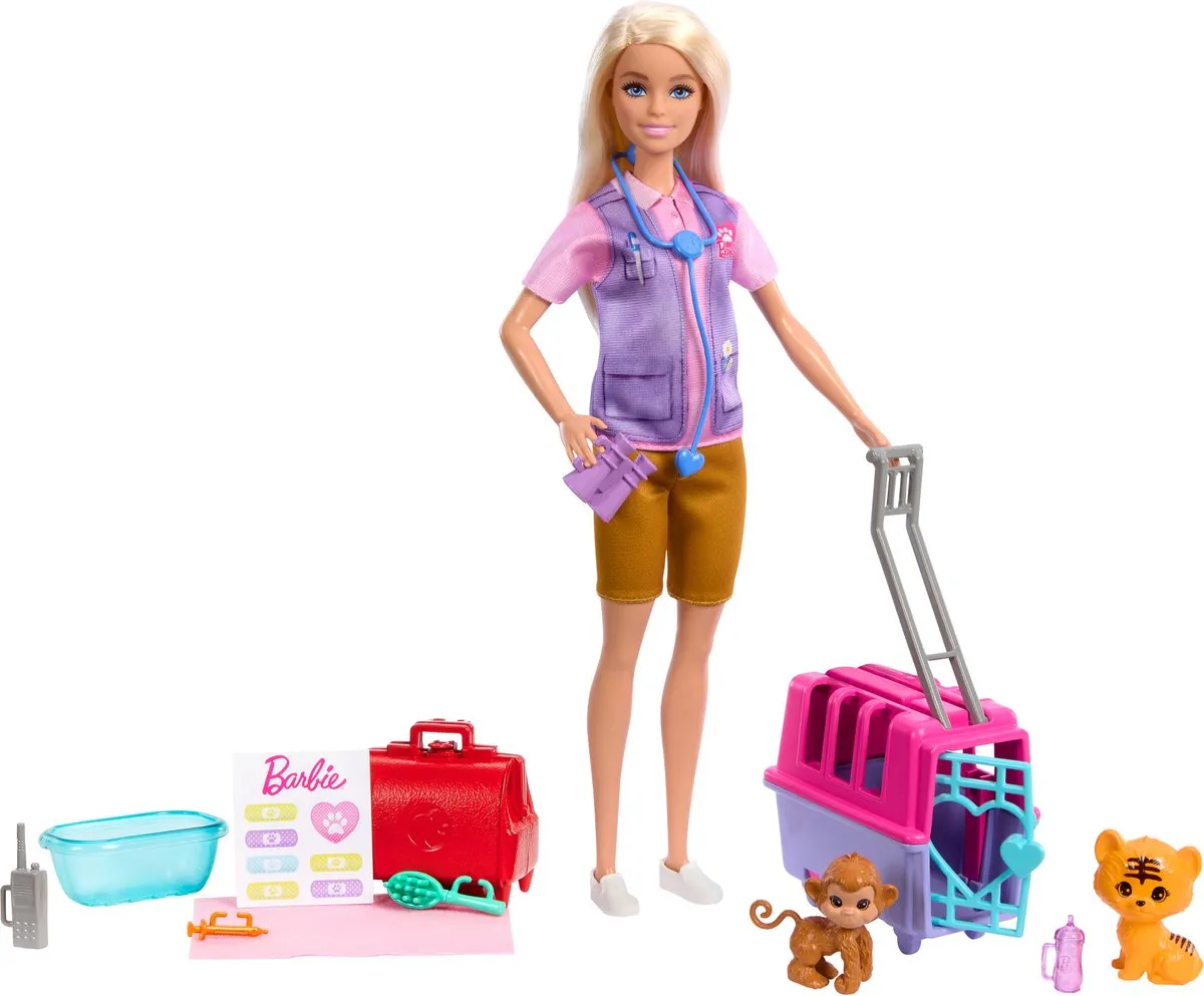 Mattel BRB Kleintier Rettungsspielset HRG50 - Multikleur