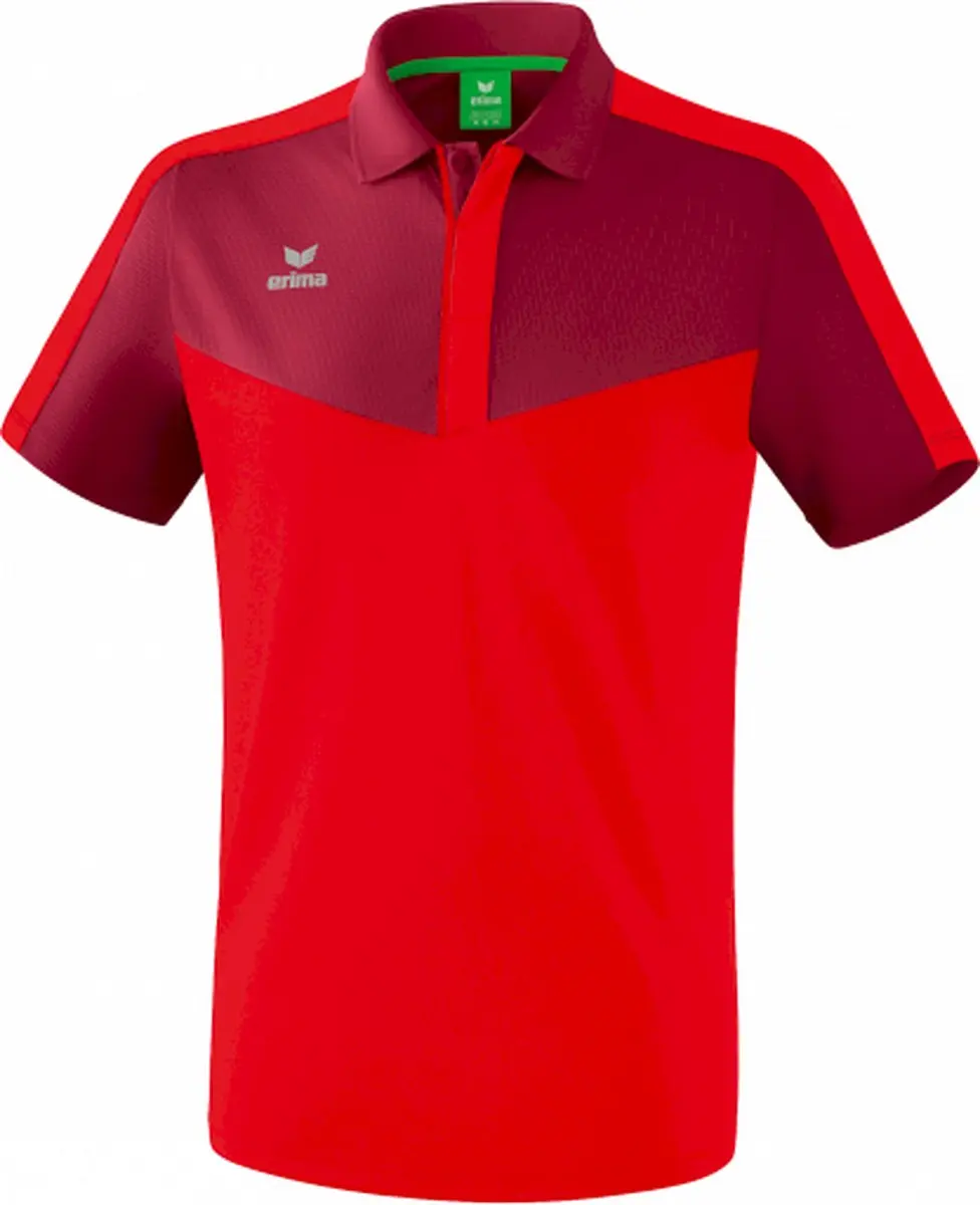 Erima Squad Polo Heren - Bordeaux S