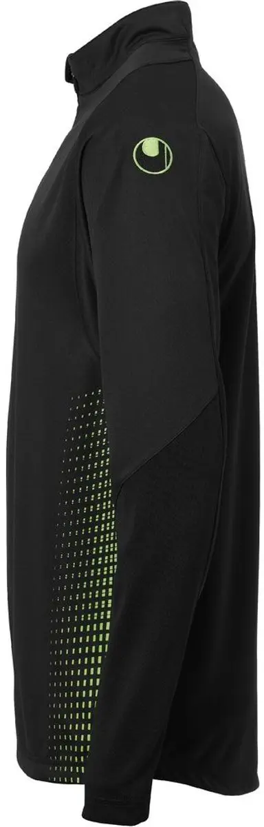 Uhlsport Score Ziptop Kindertrui 116 - Zwart/Fluo Groen