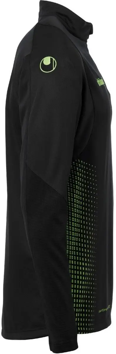 Uhlsport Score Ziptop Kindertrui 116 - Zwart/Fluo Groen