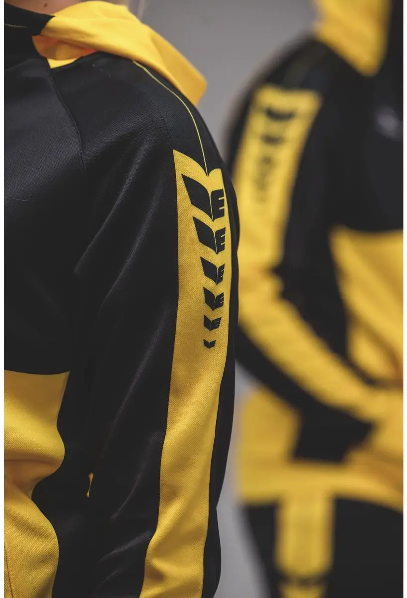 Erima Six Wings Trainingsjack Kinderen 128 - Zwart/Geel