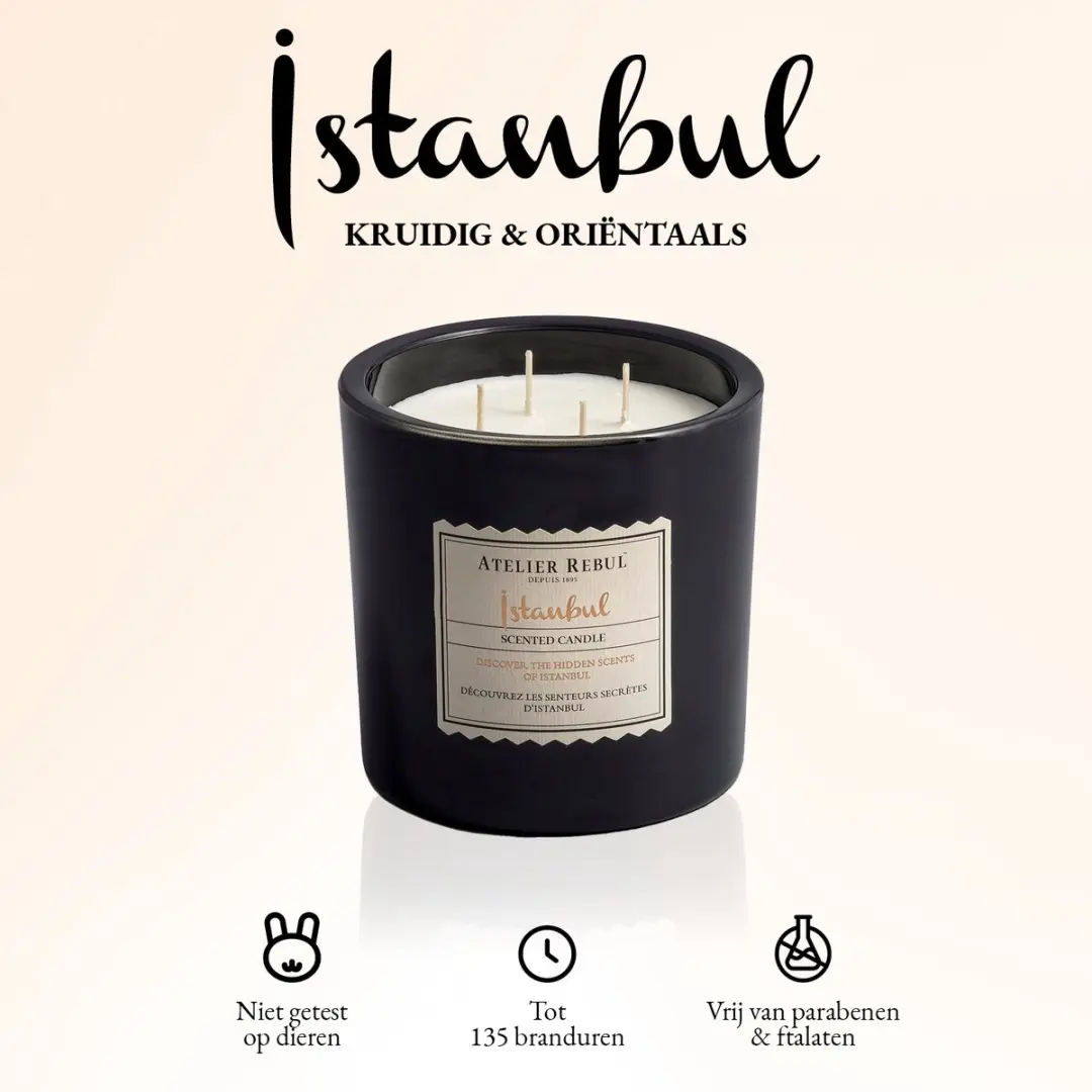 Atelier Rebul Istanbul Geurkaars 950g - 135 Branduren