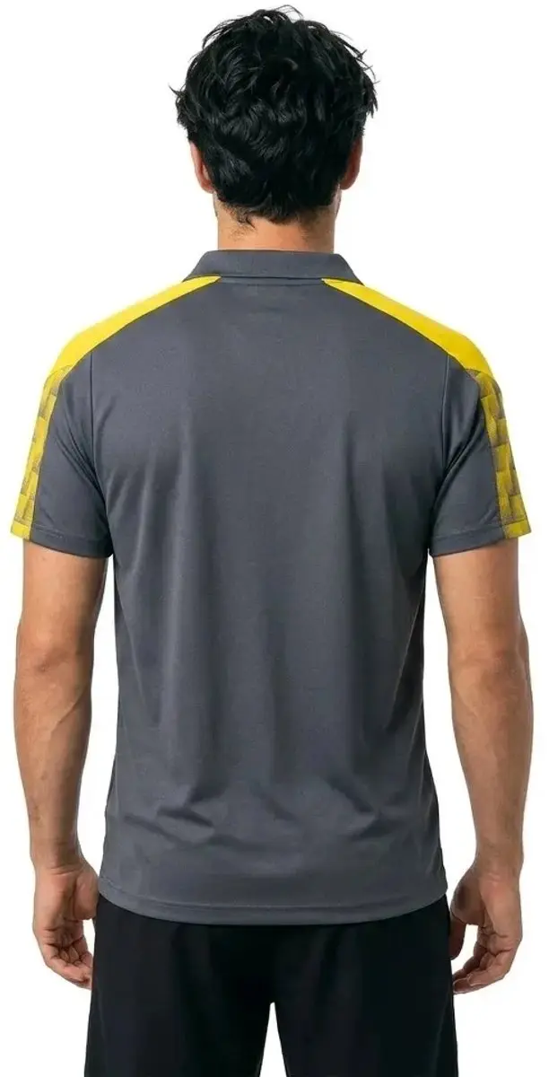 Erima Evo Star Polo Heren - Grijs/Geel XXXL - afbeelding 6 van 6