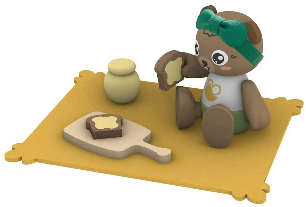 Hape Honingbijen Picknick - Poppenhuispop met meubel
