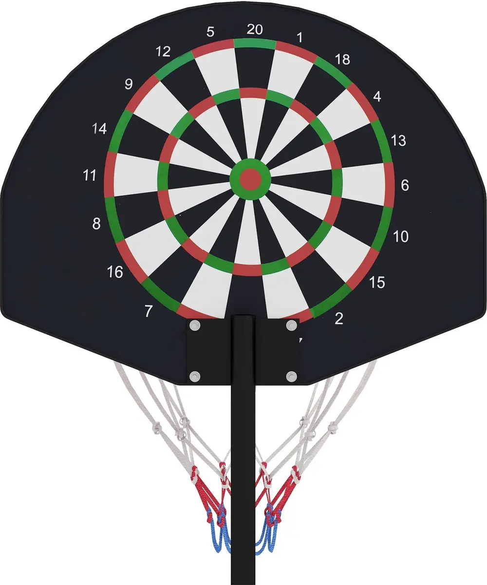 SPORTNOW basketbalstandaard met dartbord 148cm - afbeelding 2 van 6