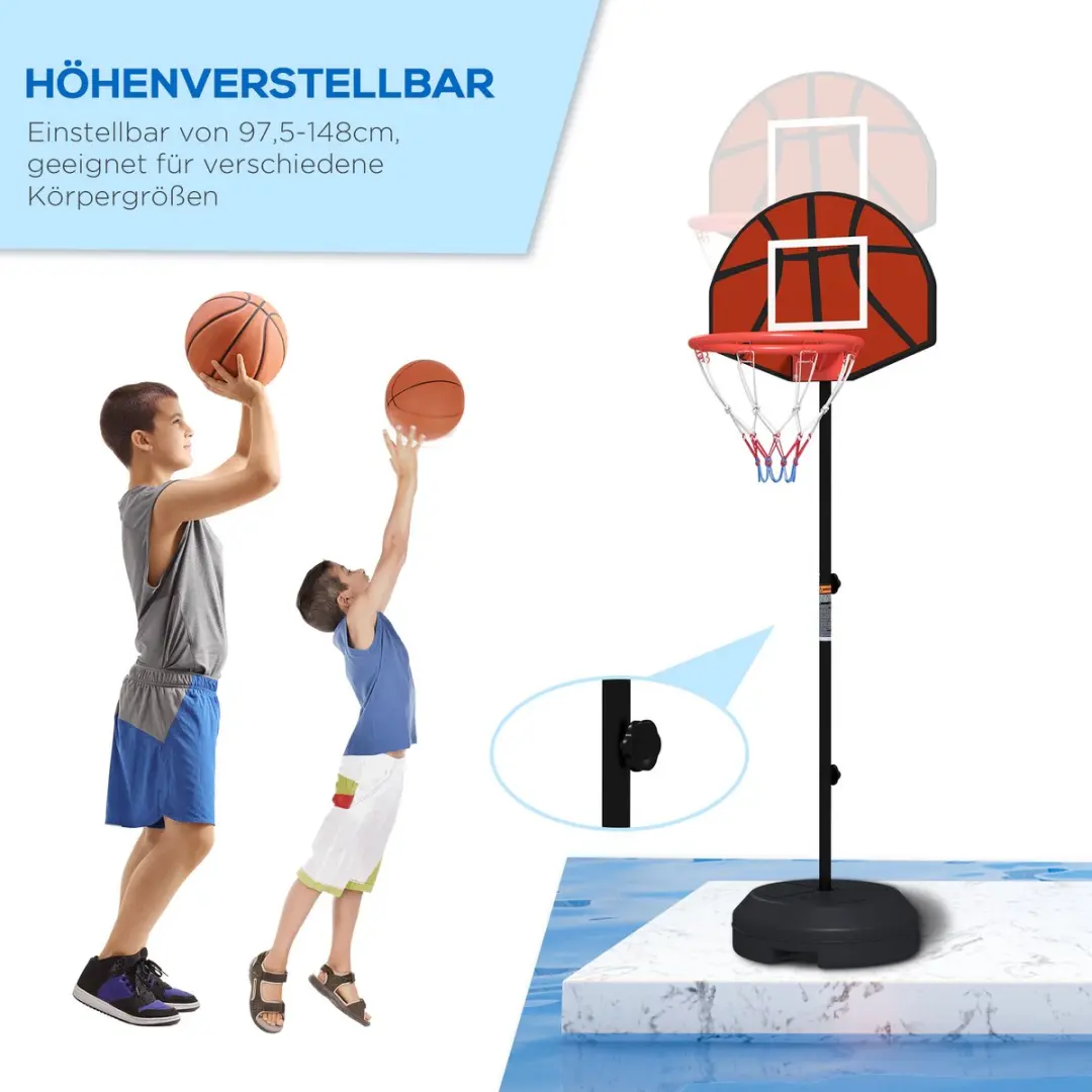 SPORTNOW basketbalstandaard met dartbord 148cm - afbeelding 4 van 6