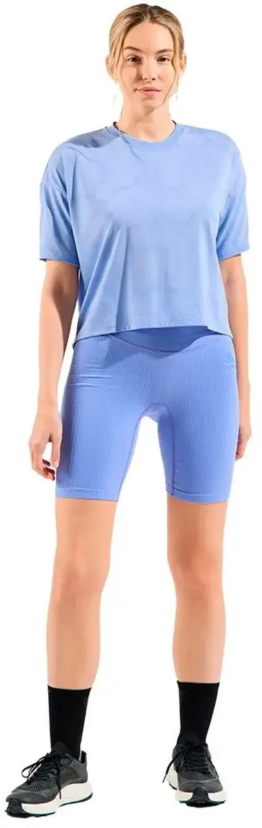Odlo Active 365 Seamless Korte Leggings Blauw S Vrouw