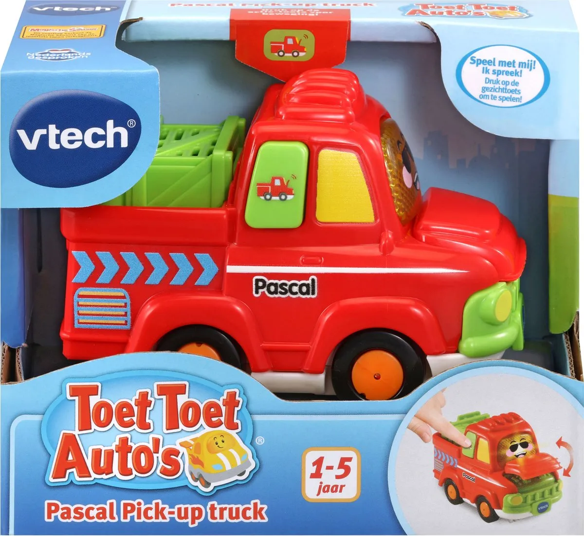 VTech Toet Toet Auto's Pascal Pick-up Truck - Meerkleurig