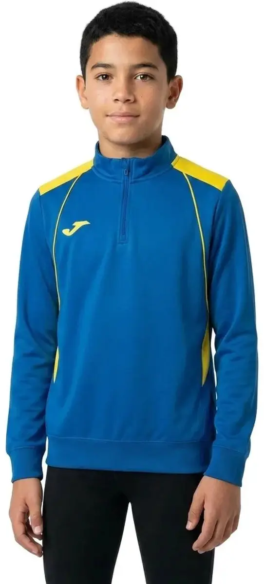 Joma Championship VII Halfrits Sweatshirt - Royal/Yellow 12-14j
