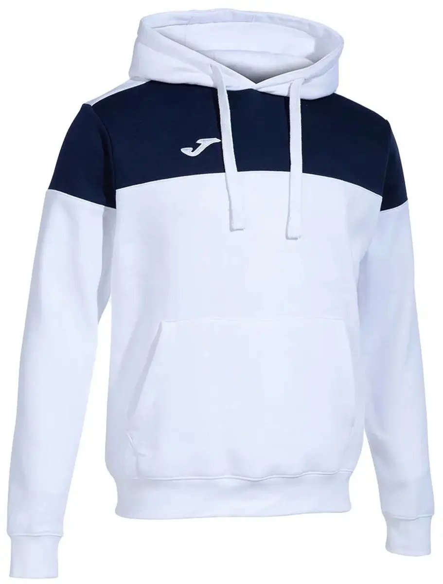 Joma Crew V Hoodie - Wit/Blauw 12-14 jaar