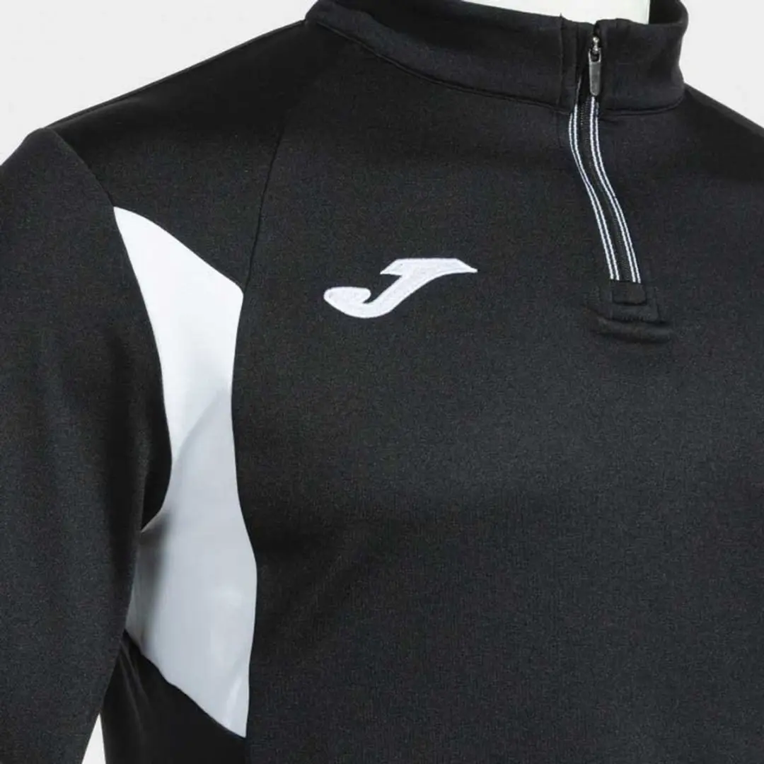Joma Winner III Sweatshirt - Zwart/Wit - 12-14 jaar - afbeelding 5 van 6