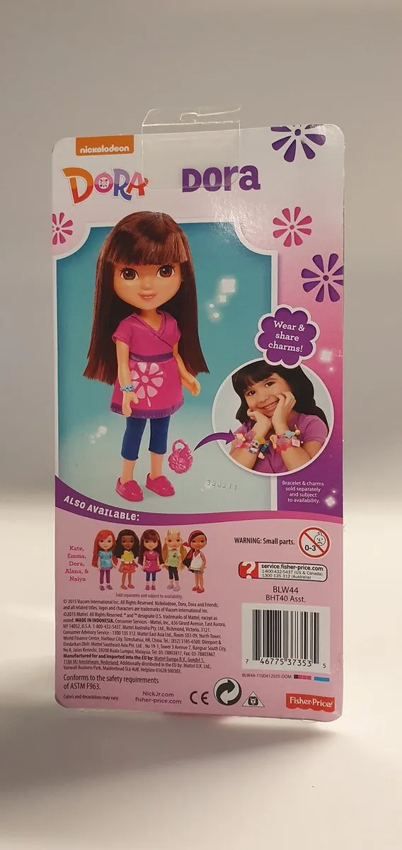 Fisher-Price Nickelodeon Dora en Friends Dora - Roze/Blauw/Bruin - afbeelding 3 van 5