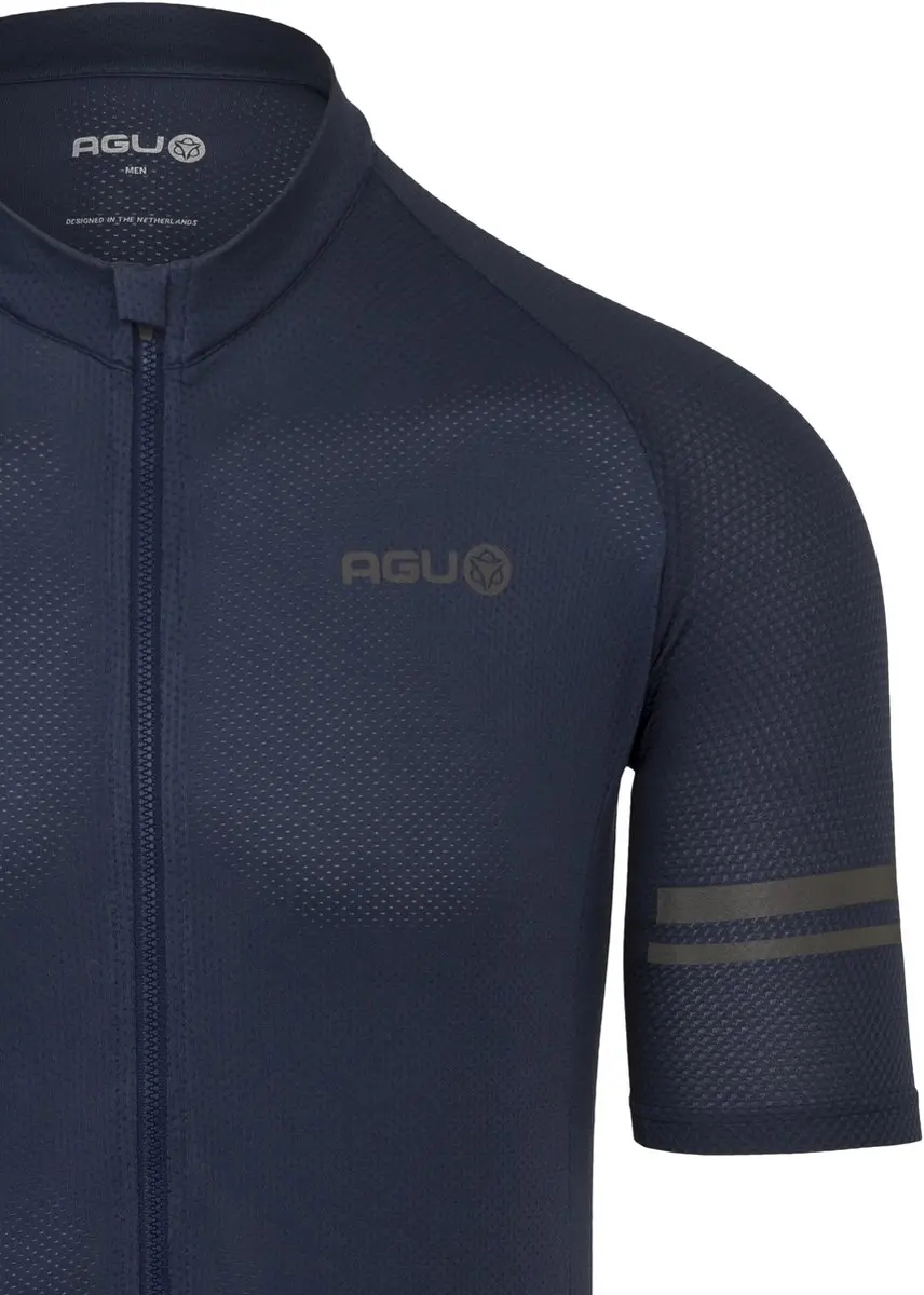 AGU Core Fietsshirt Heren - M - Deep Blue - 3 Zakken