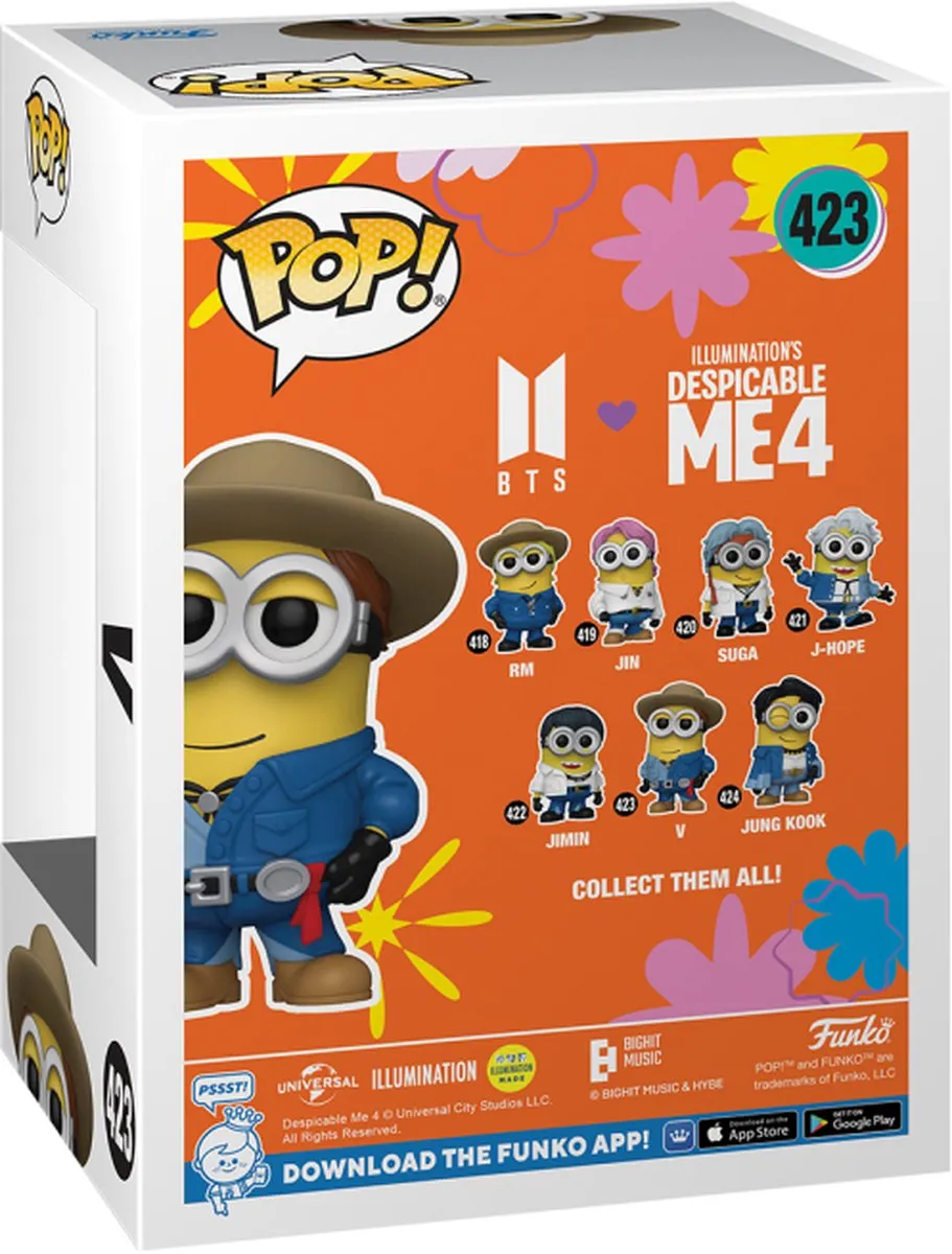 Funko Pop! Minions Despicable Me 4 BTS V Vinylfiguur 423 - Multicolor