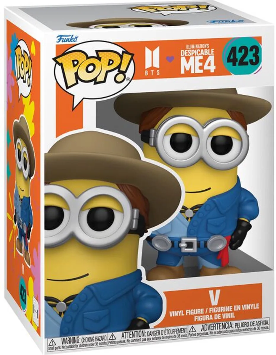 Funko Pop! Minions Despicable Me 4 BTS V Vinylfiguur 423 - Multicolor