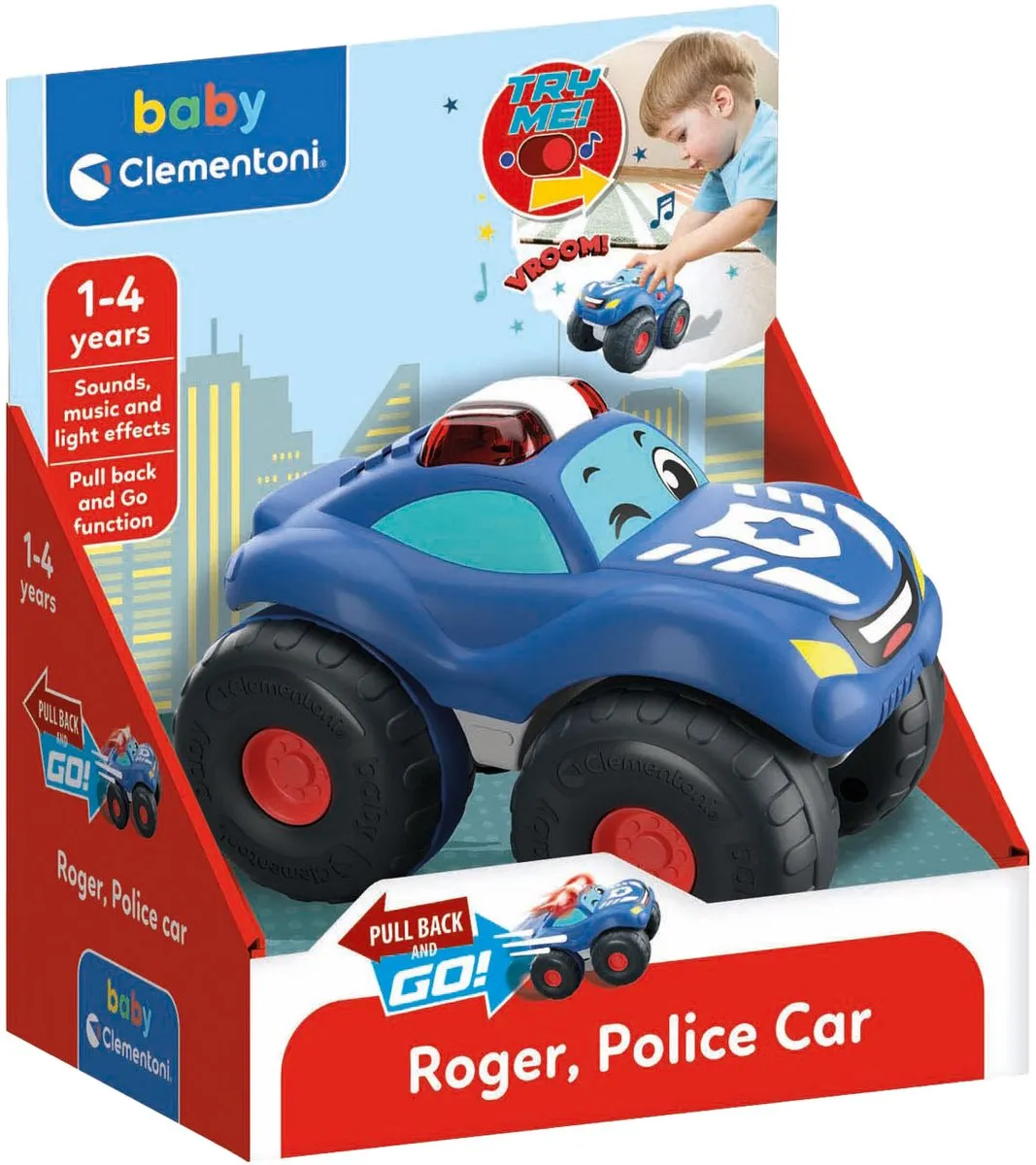 Clementoni Stunt Wheels Politiewagen 17539 - Blauw