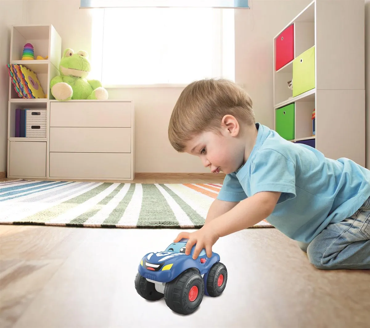 Clementoni Stunt Wheels Politiewagen 17539 - Blauw