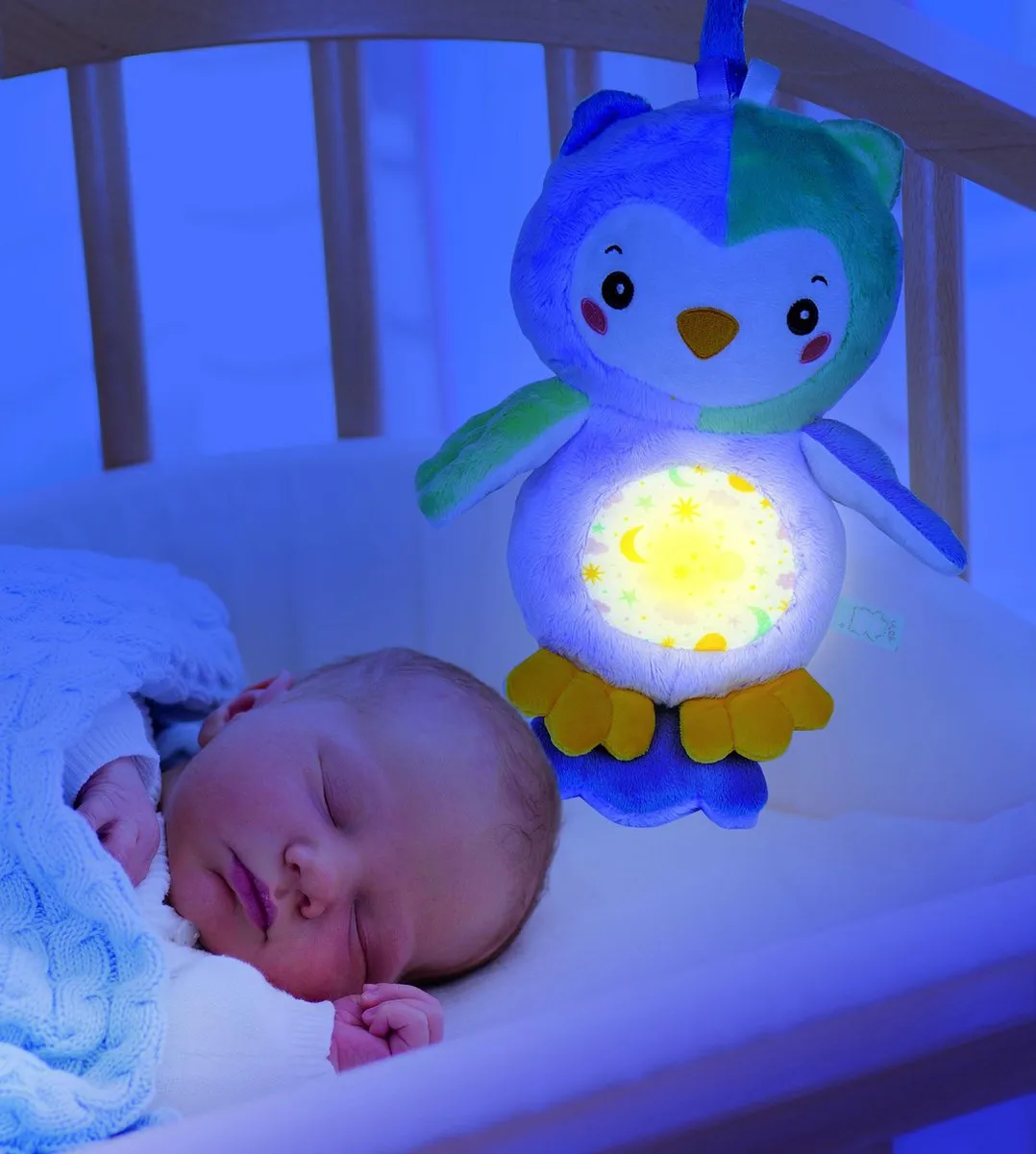 Clementoni Lichtgevende Knuffel Uil - 3 Batterijen - Meerkleurig