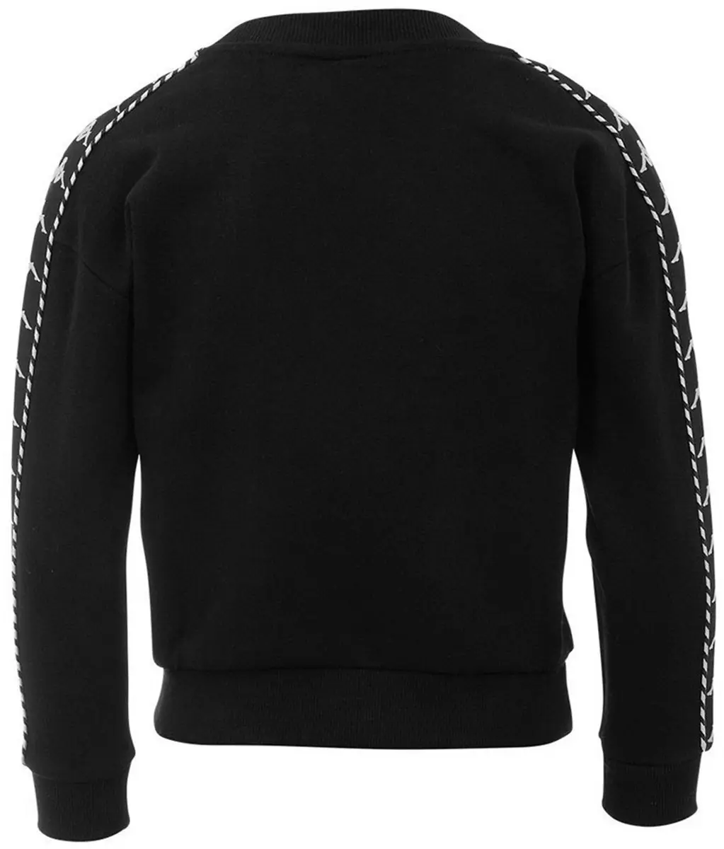 Kappa Sweater Ilary Kinderen - Maat 134-140 Zwart - afbeelding 3 van 3