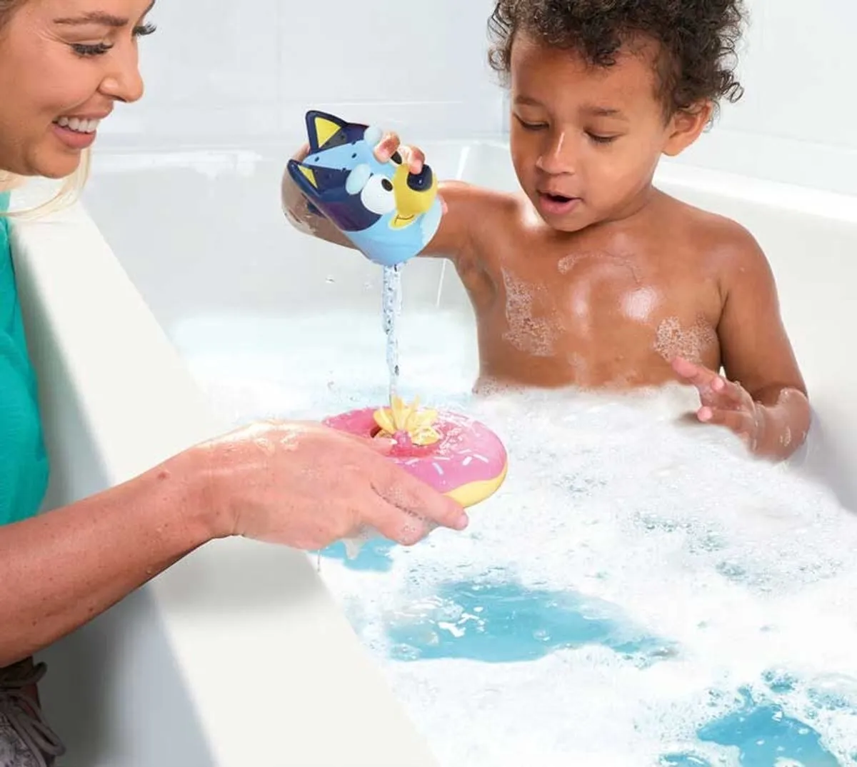 Tomy Bluey Spat & Drijf Badspeelgoed - Roze - afbeelding 6 van 6