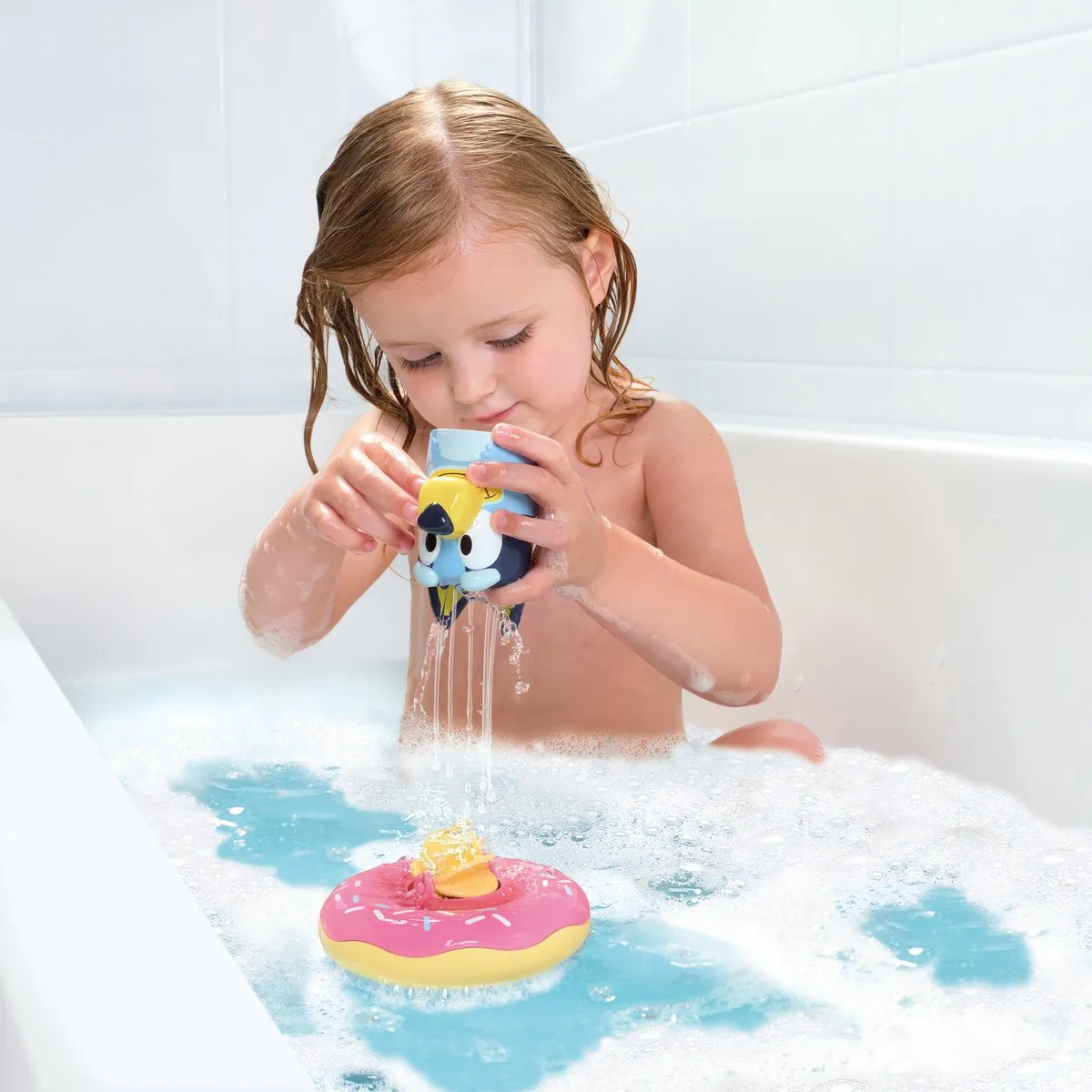 Tomy Bluey Spat & Drijf Badspeelgoed - Roze