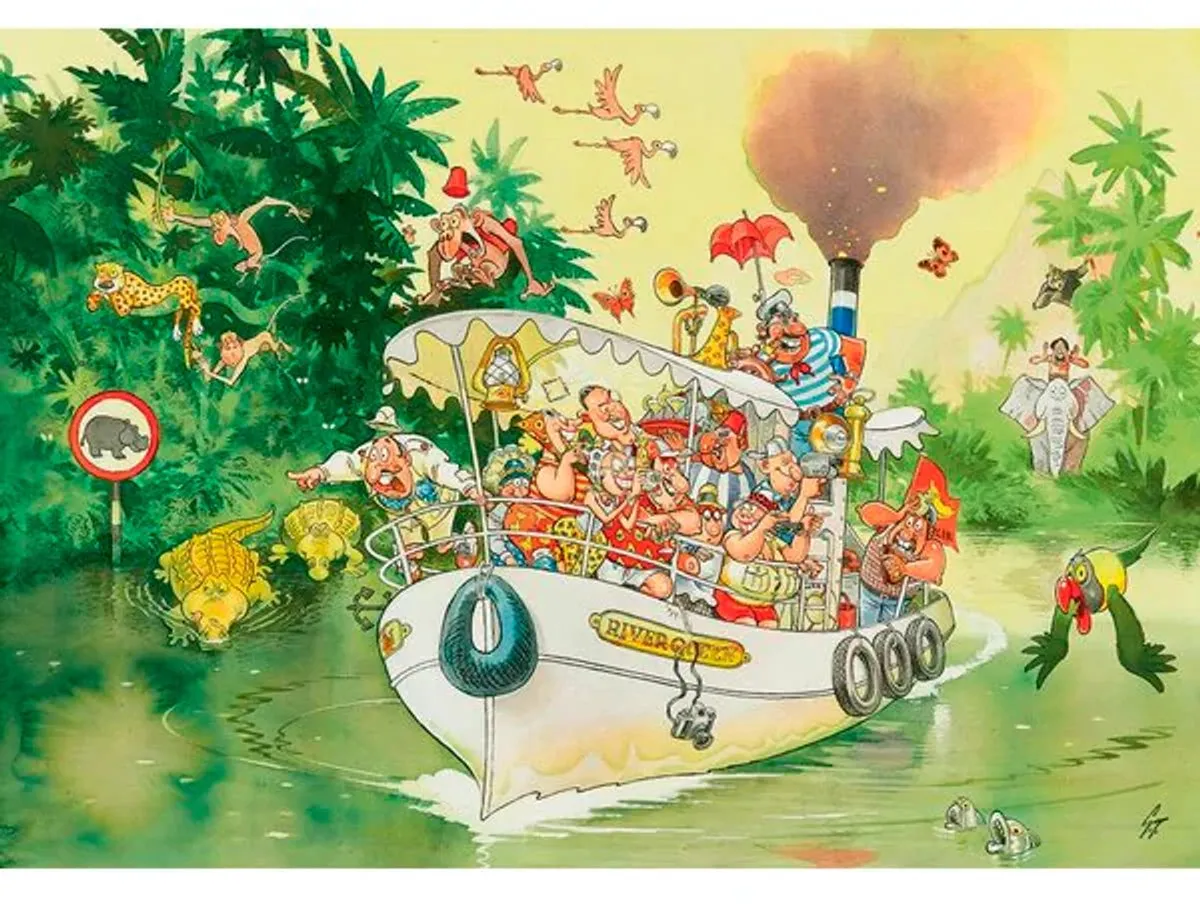 Jumbo Wasgij Original 12 The Mouth Of The River Puzzel - 500 Stukjes - Multi