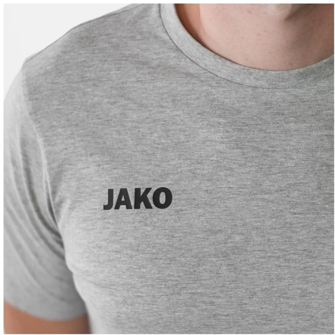 JAKO Base T-Shirt Heren - Lichtgrijs - 4XL