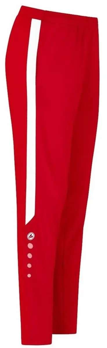 JAKO Power Polyester Trainingsbroek Dames 34 - Wit/Rood