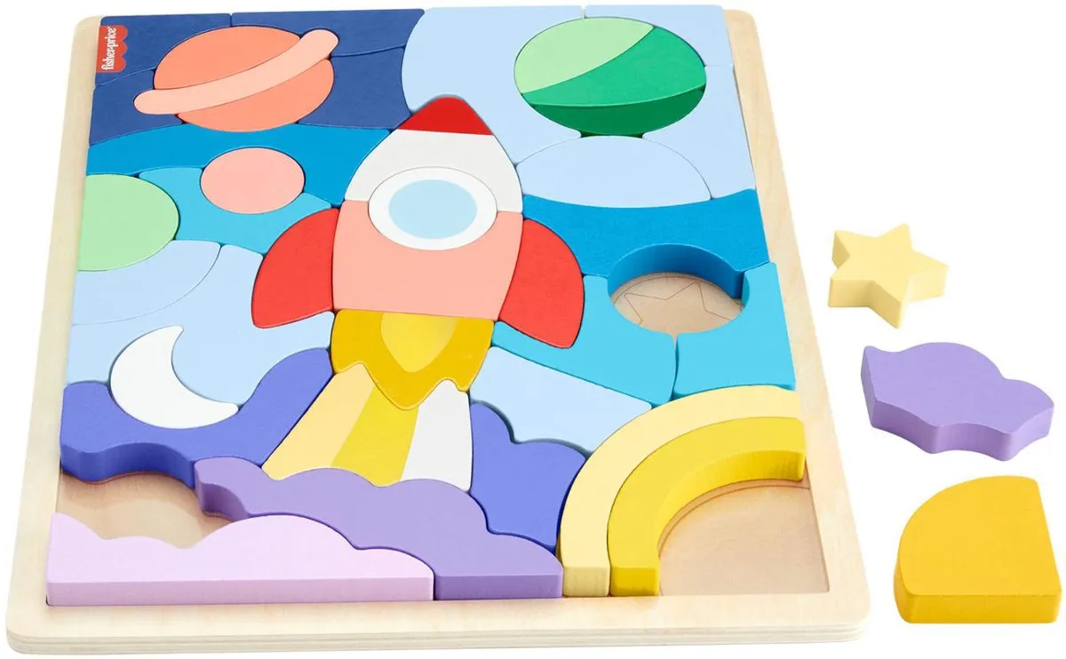 Fisher Price Ruimteblokkenpuzzel 42 Stuks - afbeelding 6 van 6