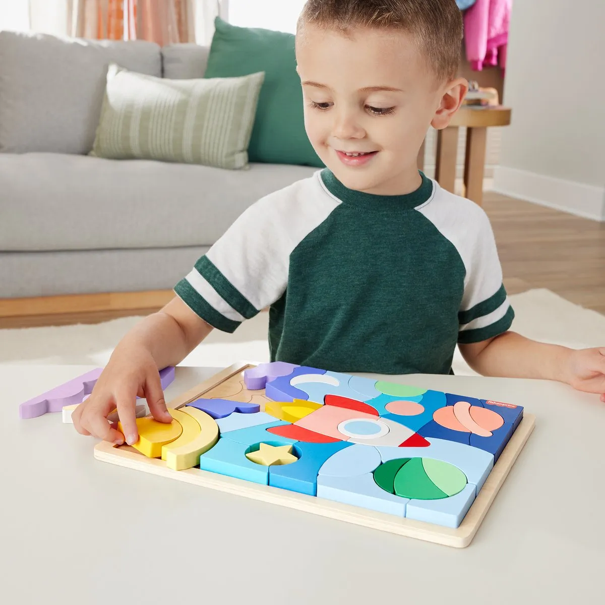 Fisher Price Ruimteblokkenpuzzel 42 Stuks