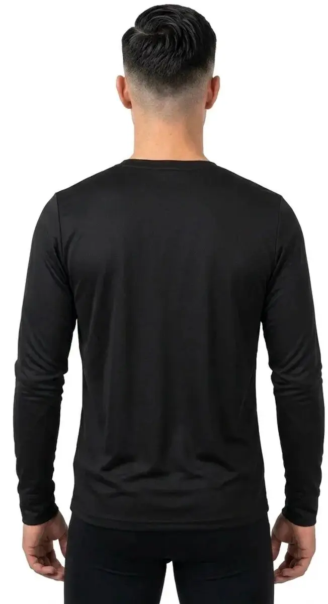 ODLO Natural Merino 260 Crew Neck LS Shirt M - Zwart - afbeelding 2 van 4