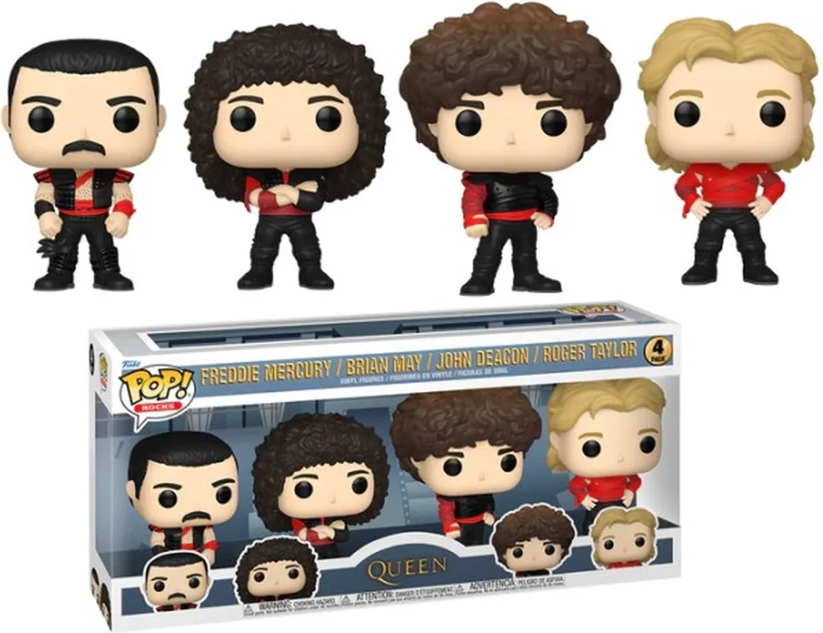 Funko Queen POP! TV Vinyl Figure 4-Pack Radio Gaga