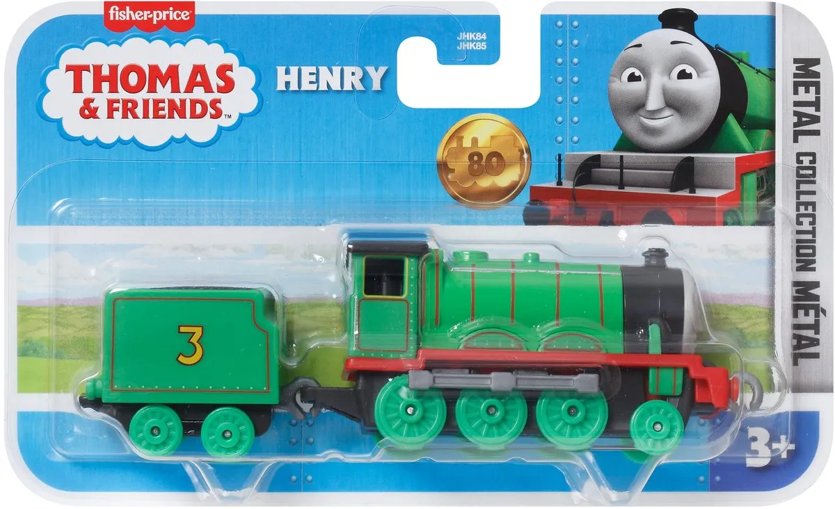 Fisher Price Tomek & Vrienden Grote Metalen Trein Henry - Groen/Rood
