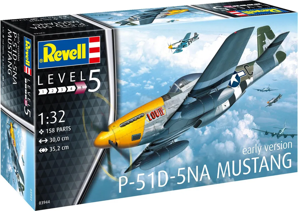 Revell P-51D Mustang Modelbouwpakket 1:32