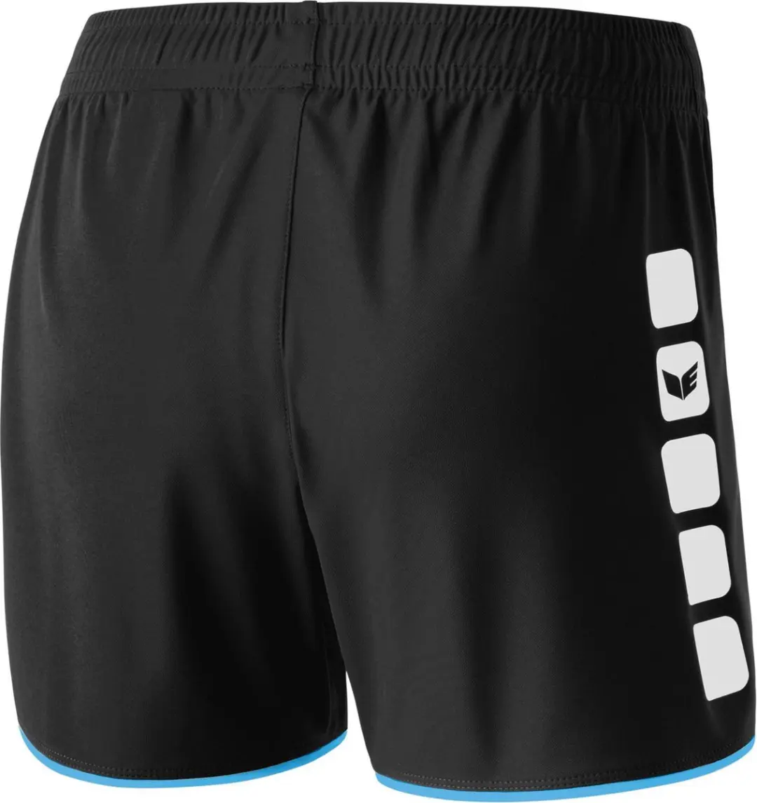 Erima 5-Cubes Short Dames XS - Zwart/Blauw