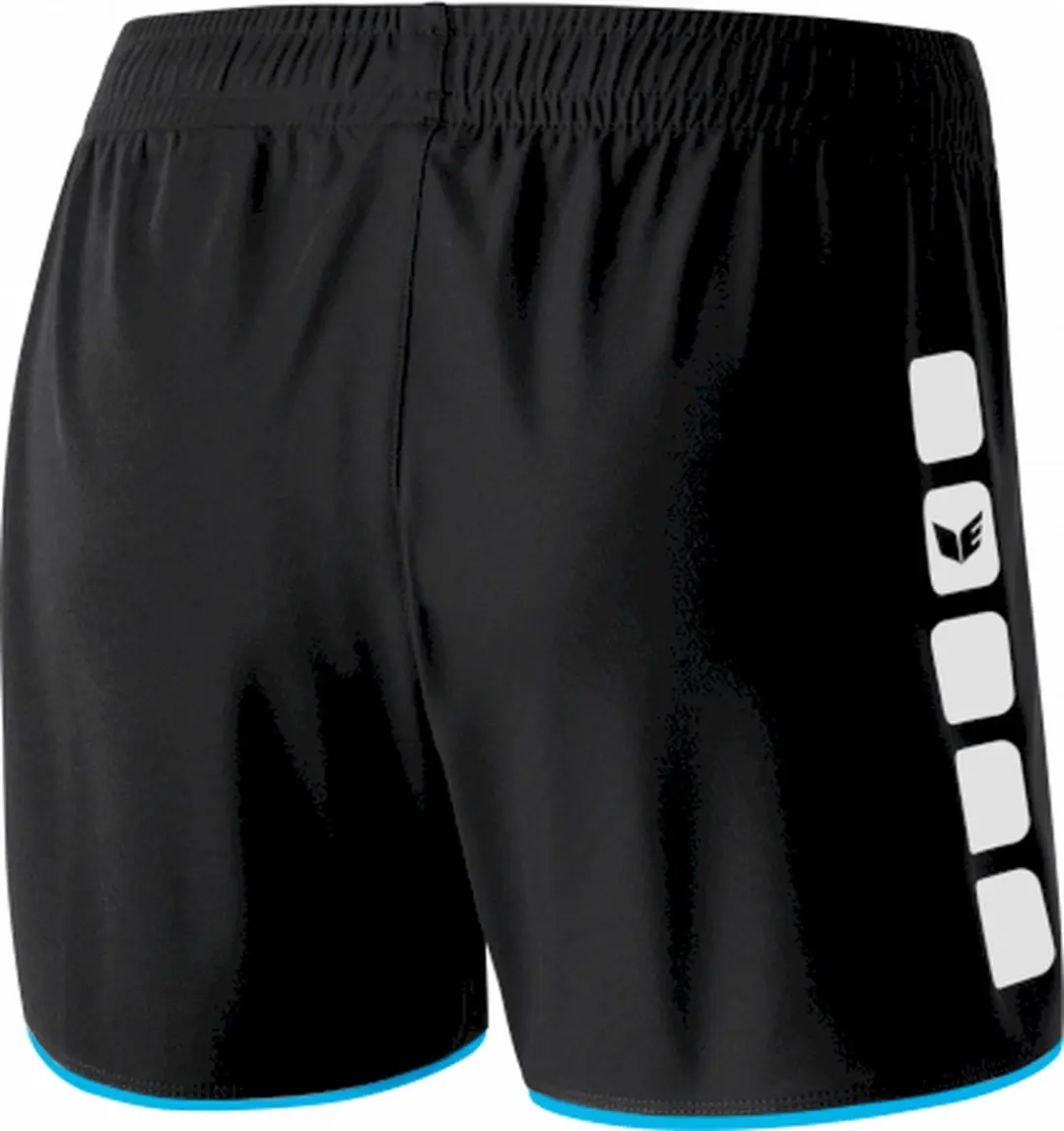 Erima 5-Cubes Short Dames XS - Zwart/Blauw