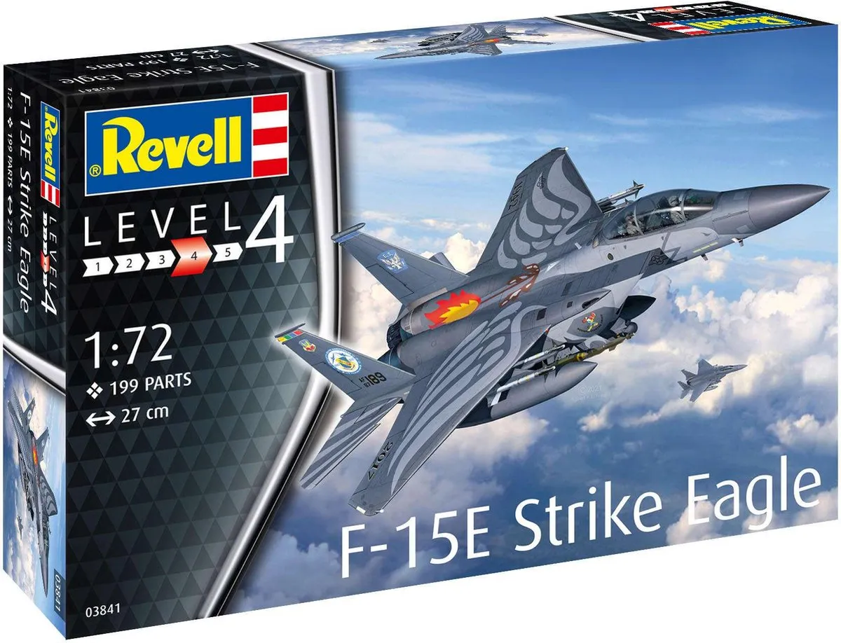 Revell 63841 F-15E Strike Eagle Modelbouwpakket 1:72 - 199 Onderdelen - Multi