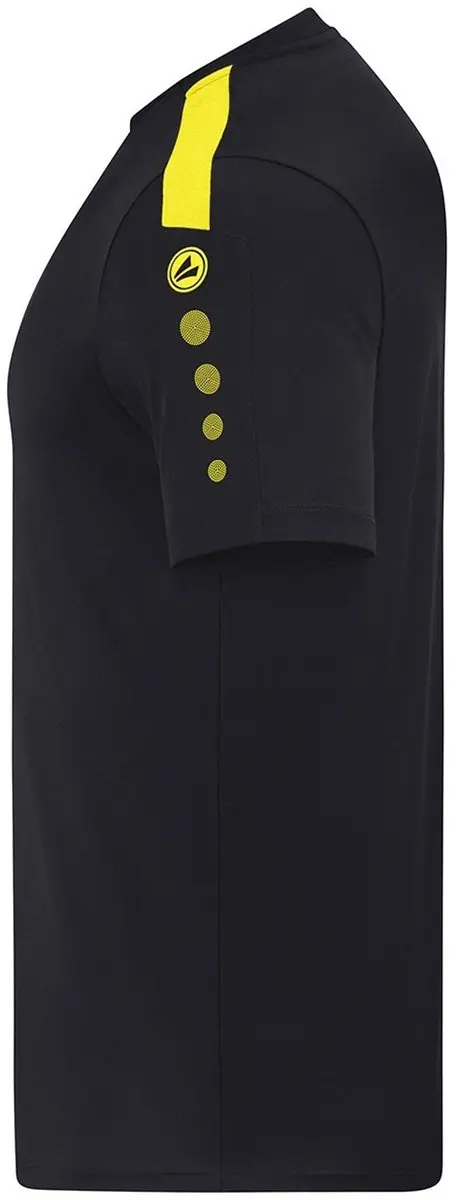 JAKO Power KM Shirt Junior 128 - Zwart/Geel