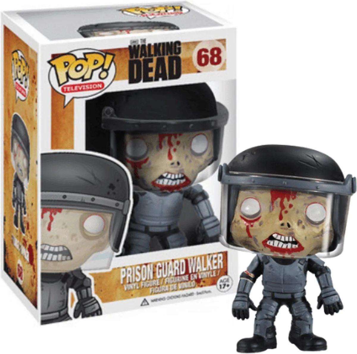 Funko Pop The Walking Dead Prison Guard Walker FUN3292 - Bonte kleuren - afbeelding 3 van 4