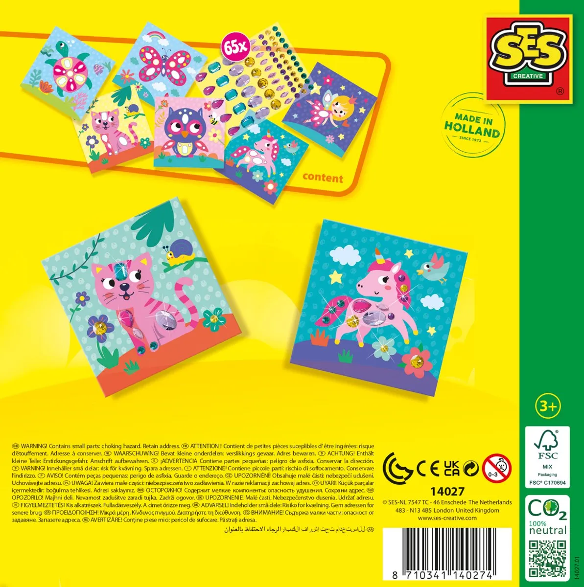 SES Creative Giga Edelstenen Diamond Painting - 65 Stuks
