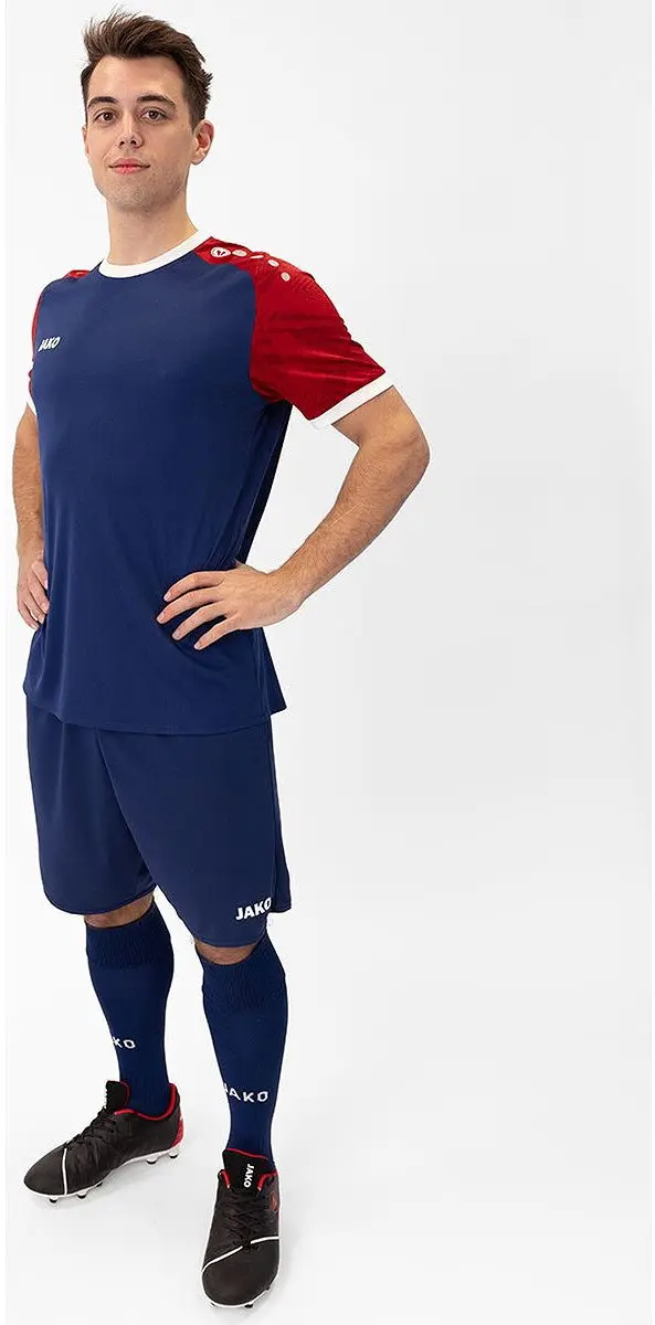 JAKO Iconic Shirt Korte Mouw Heren - Marine M