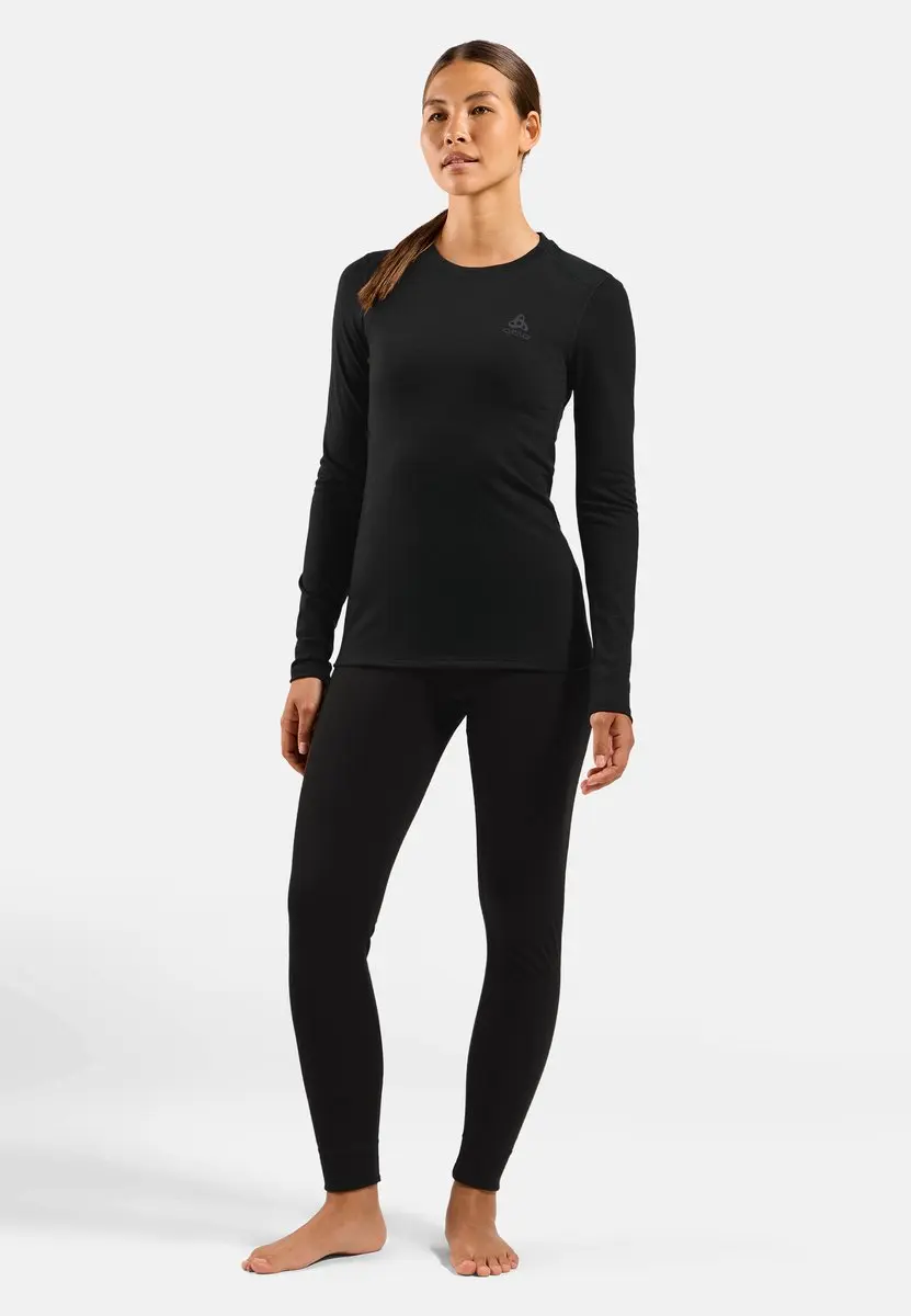 ODLO Natural Merino 160 Lange Mouwen Shirt - L - Zwart