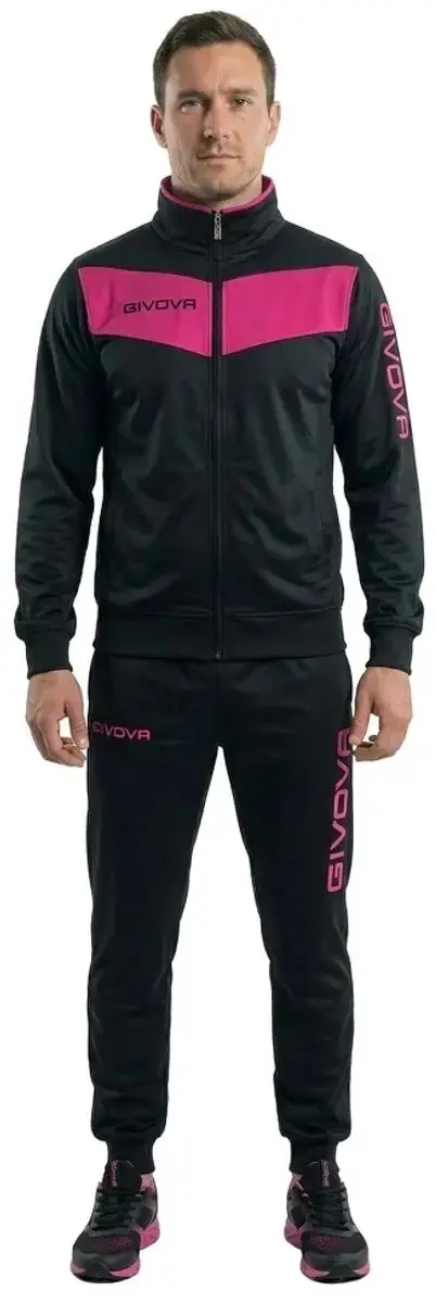 Givova Visa Fluo Trainingspak M - Zwart/Roze