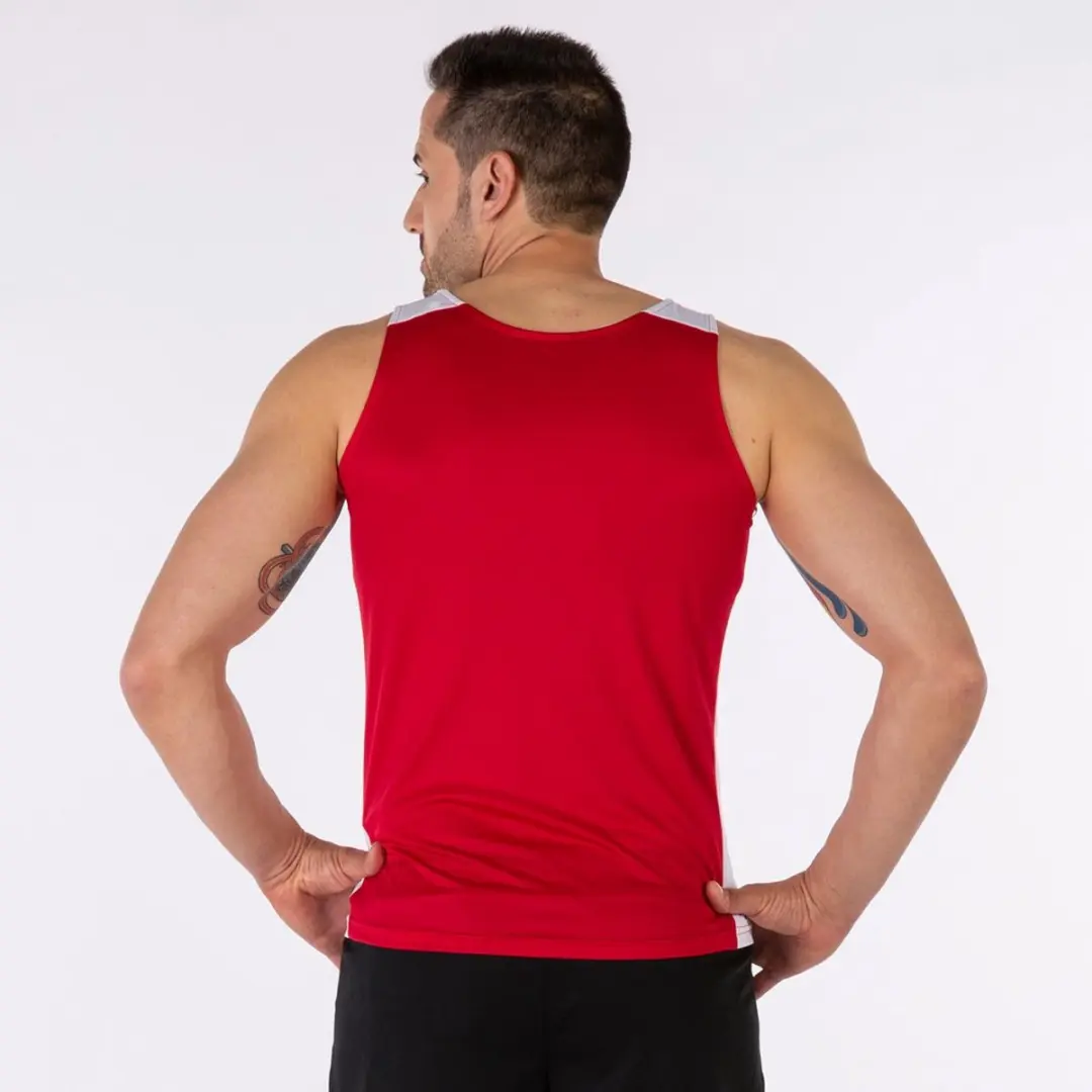 Joma Record II Mouwloos T-shirt M - Rood