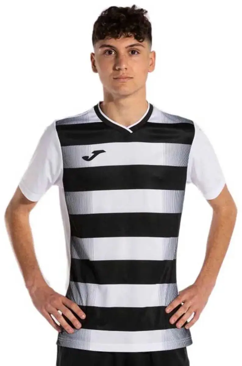 Joma Europa V T-shirt Met Korte Mouwen Wit L Man