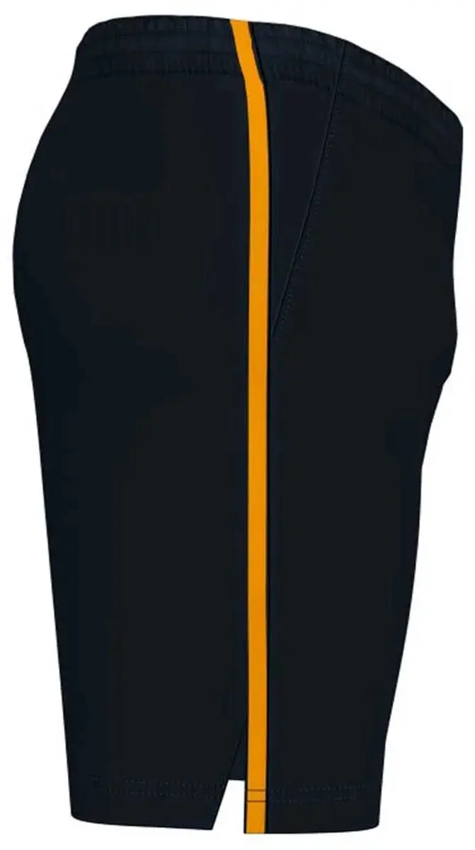 Joma Open III Korte Broek - 12-14 jaar - Zwart/Orange Fluor - afbeelding 3 van 6